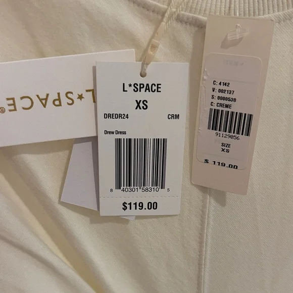 Anthropologie L*Space Cream Drew Dress - Picture 8 of 11